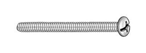 #10-24 x 5/8 in Combination Phillips/Slotted Round Machine Screw, Zinc Plated Steel, 100 PK