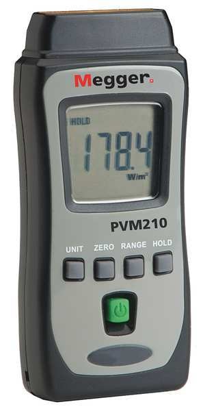 Irradiance Meter, 1999 W/m2, LCD