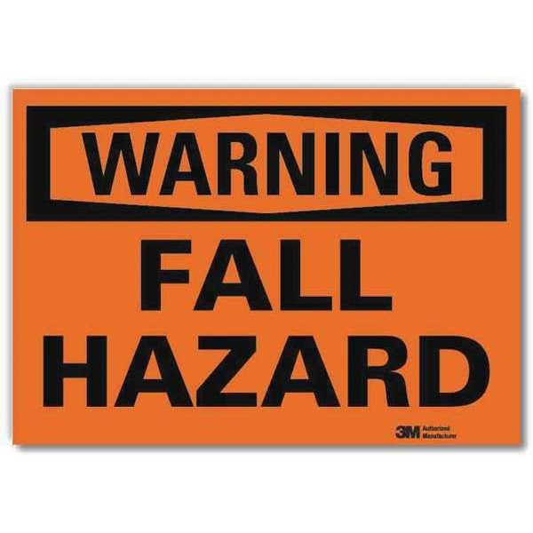 Warning Sign, 5 in Height, 7 in Width, Reflective Sheeting, Horizontal Rectangle, English