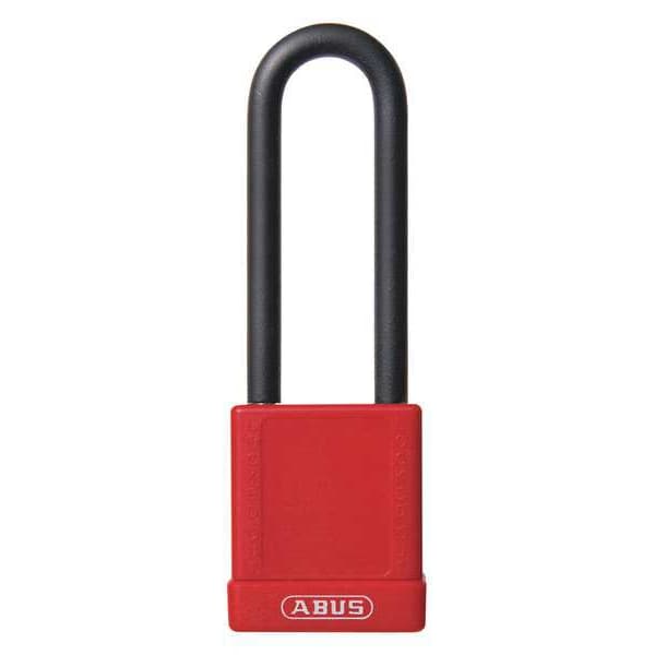 Lockout Padlock, KD, Red, 1-3/4