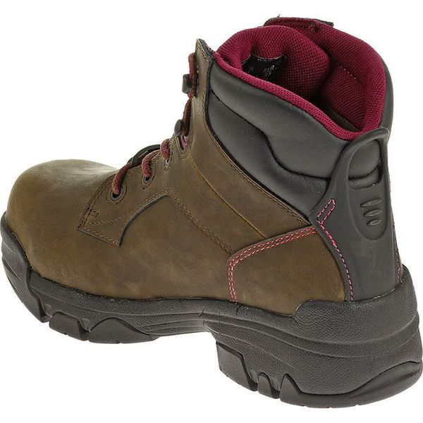 Size 10 Women's 6 in Work Boot Composite Work Boot, Brown