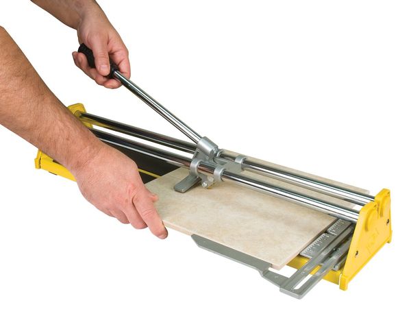 Tile Cutter, 1/2 In Cap, 20 In, Yellow