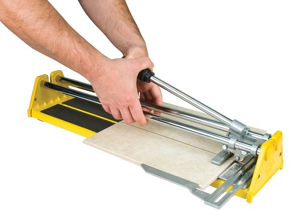 Tile Cutter, 1/2 In Cap, 20 In, Yellow