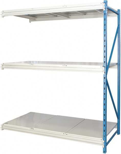 Add-On Bulk Storage Rack, 48 in D, 72 in W, 3 Shelves