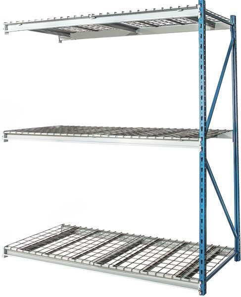 Add-On Bulk Storage Rack, 48 in D, 72 in W, 3 Shelves