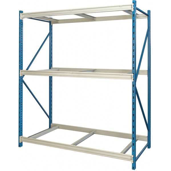 Starter Bulk Storage Rack, 48 in D, 96 in W, 3 Shelves