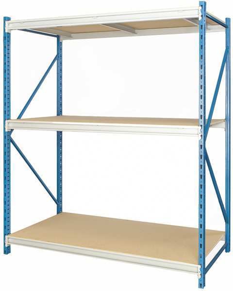 Starter Bulk Storage Rack, 24 in D, 72 in W, 3 Shelves