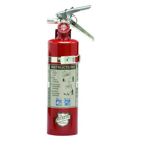 Fire Extinguisher, 10B:C, Dry Chemical, 2.5 lb