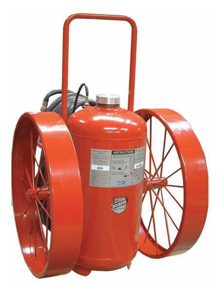 Wheeled Fire Extinguisher, 320B:C, Dry Chemical, 300 lb