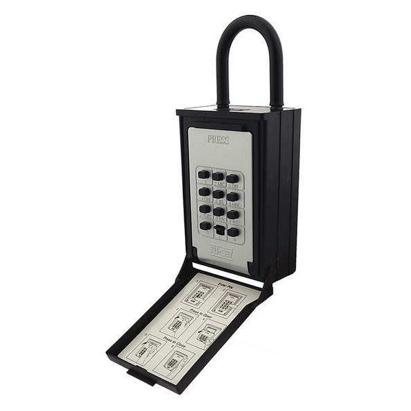 Key/Card Storage Hanging Shackle Push Button Lock Box