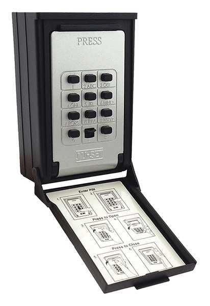 Key/Card Storage Wall Mount Push Button Lock Box