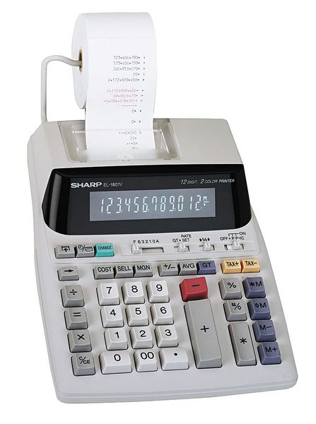 Desktop Calculator, Printing, 12 Digit