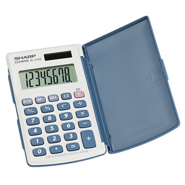 Handheld Calculator, LCD, 8 Digit