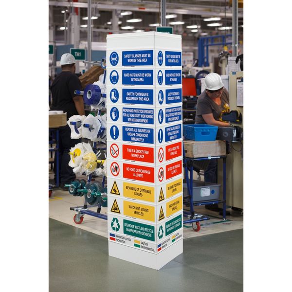 Sign Slider Message Board, White, 74 in. H