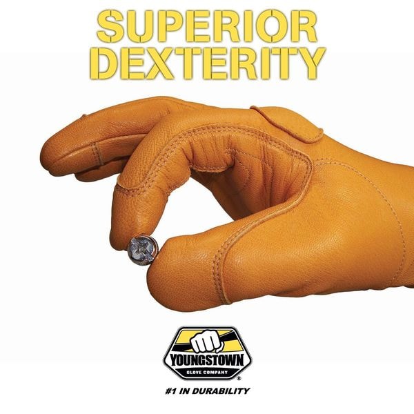 Arc Flash Gloves, XL, Tan, Slip On, PR