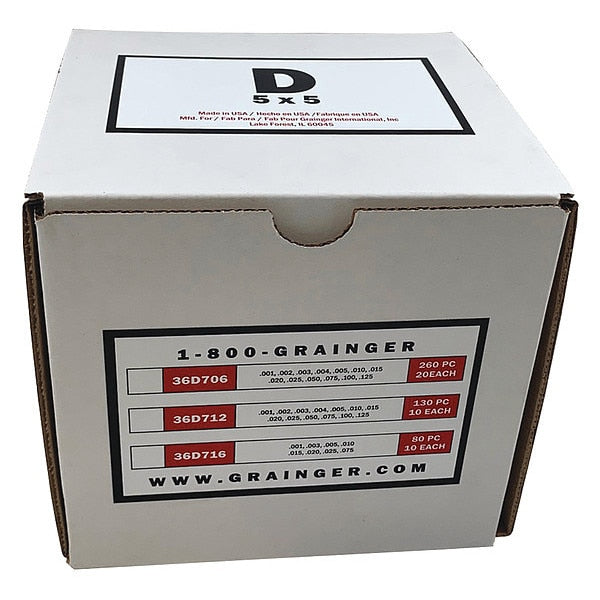 Slotted Shim Kit 5 x 5