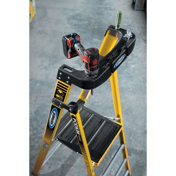 7 ft Fiberglass Podium Stepladder