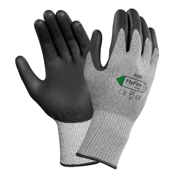 Cut Resistant Coated Gloves, A3 Cut Level, Polyurethane, 9, 1 PR