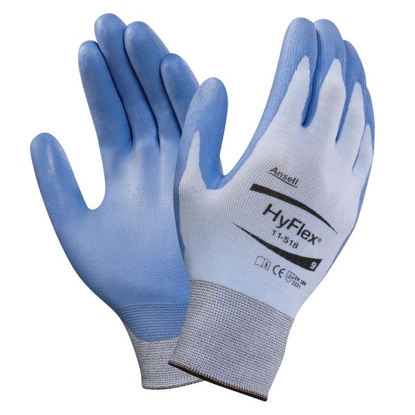 Cut Resistant Coated Gloves, A2 Cut Level, Polyurethane, L, 1 PR