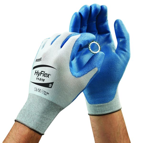 Cut Resistant Coated Gloves, A2 Cut Level, Polyurethane, L, 1 PR