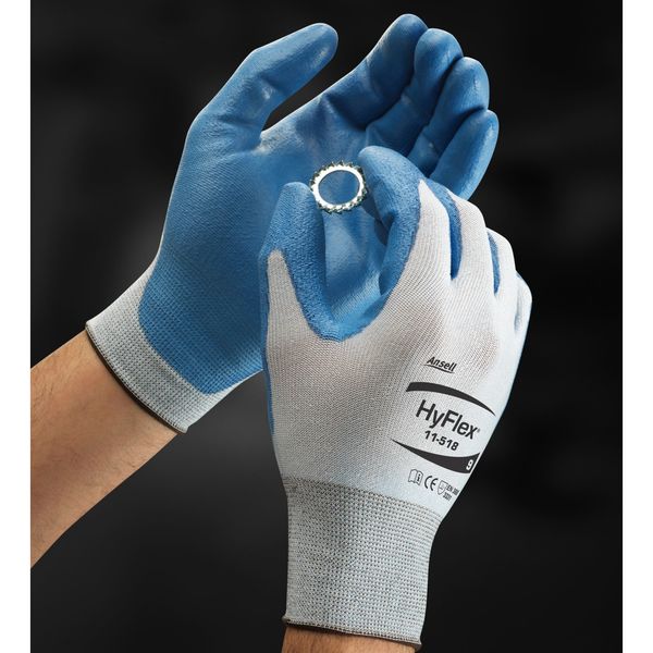 Cut Resistant Coated Gloves, A2 Cut Level, Polyurethane, M, 1 PR