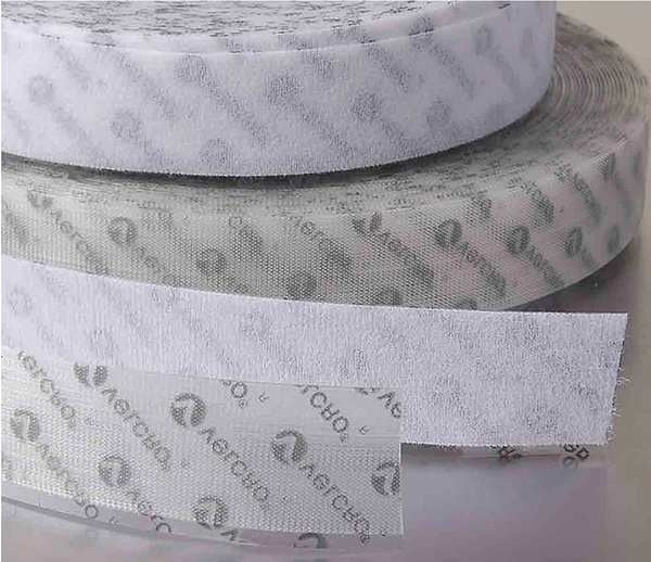 Reclosable Fastener, Acrylic Adhesive, 75 ft, 1 in Wd, Clear