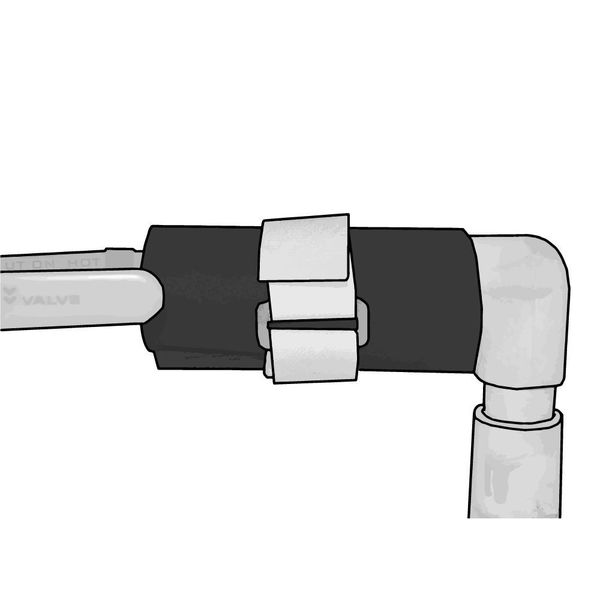 Cinch Strap, No Adhesive, 24 in, 2 in Wd, White, 10 PK