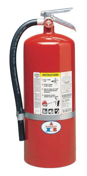Fire Extinguisher, 6A:120B:C, Dry Chemical, 20 lb