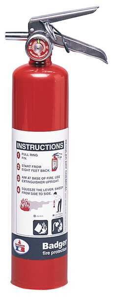 Fire Extinguisher, 10B:C, Dry Chemical, 2.75 lb