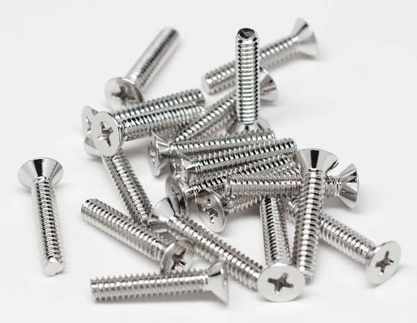 #10-24 x 3/4 in Phillips Flat Machine Screw, NL-19 18-8 Stainless Steel, 100 PK