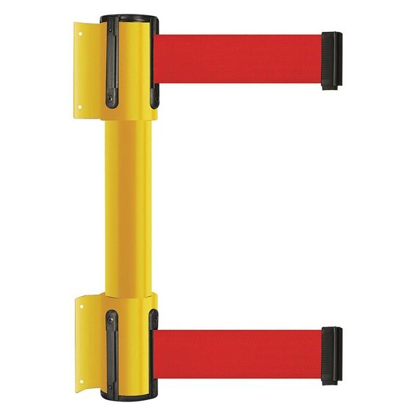 Belt Barrier, 7-1/2 ft, 2 inW, Yellow