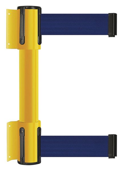 Belt Barrier, 13 ft, Blue, Yellow