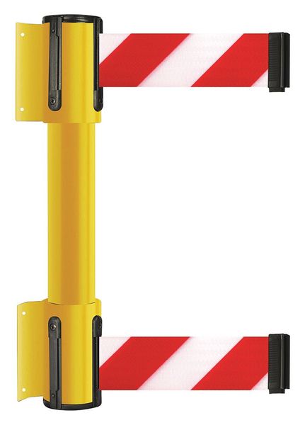 Belt Barrier, 13 ft, Red w/White Stripe