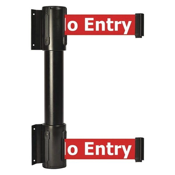 Belt Barrier, 7-1/2 ft, No Entry, Black