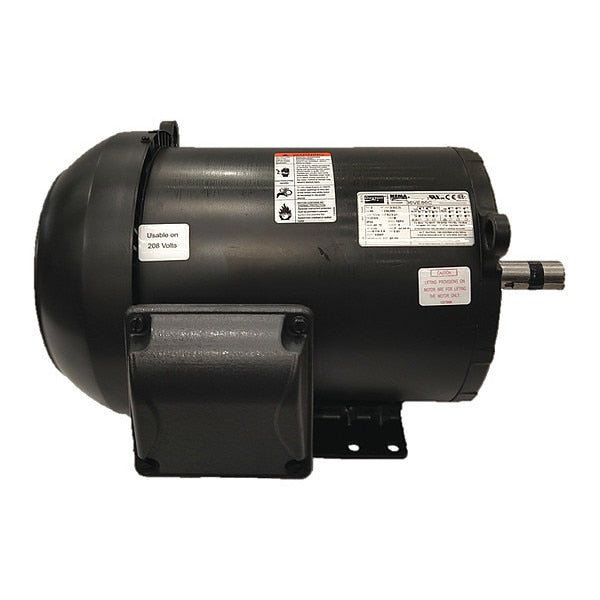 3-Phase General Purpose Motor, 3 HP, 213/5 Frame, 208-230/460V AC Voltage, 1,770 Nameplate RPM