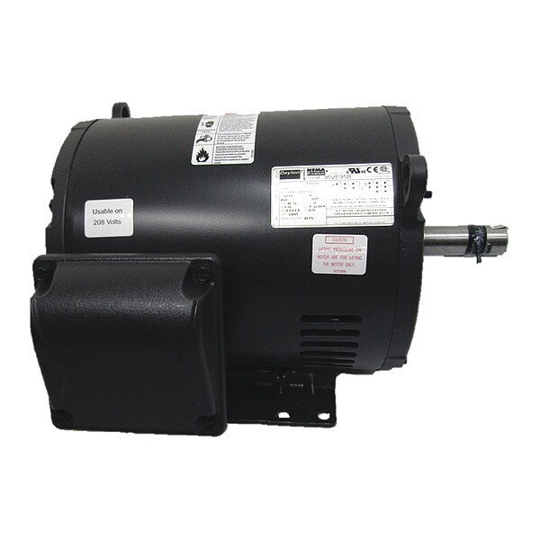 3-Phase General Purpose Motor, 3 HP, 213/5 Frame, 230/460V AC Voltage, 1,180 Nameplate RPM