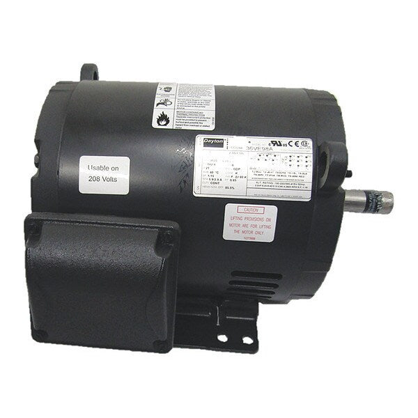3-Phase General Purpose Motor, 2 HP, 182/4 Frame, 230/460V AC Voltage, 3,520 Nameplate RPM