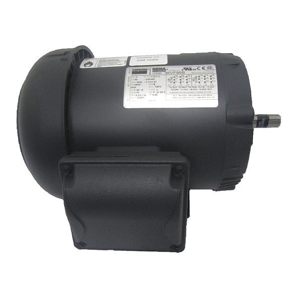 3-Phase General Purpose Motor, 1 1/2 HP, 56C Frame, 230/460V AC Voltage, 3,470 Nameplate RPM