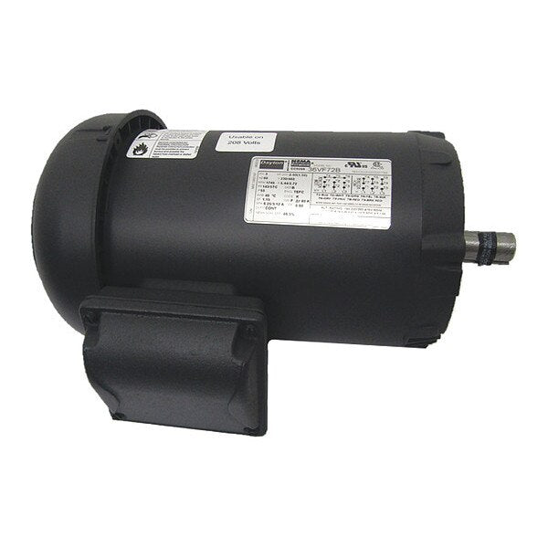 3-Phase General Purpose Motor, 2 HP, 143/5TC Frame, 230/460V AC Voltage, 1,755 Nameplate RPM