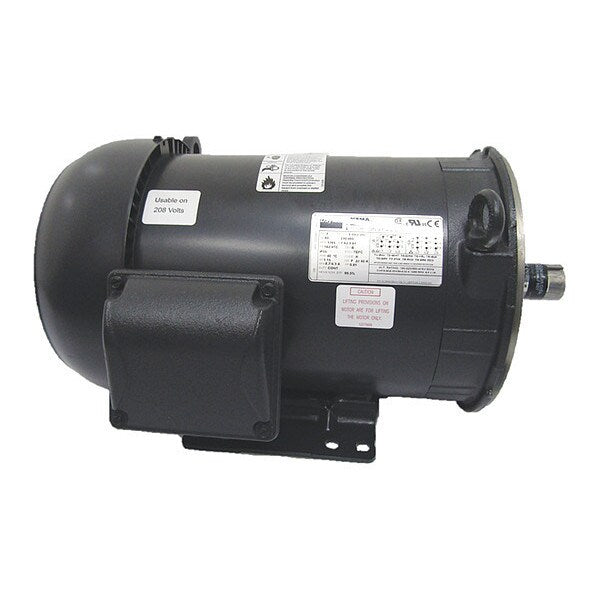 3-Phase General Purpose Motor, 3 HP, 182/4TC Frame, 230/460V AC Voltage, 1,765 Nameplate RPM