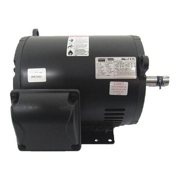 3-Phase General Purpose Motor, 5 HP, 213/5T Frame, 230/460V AC Voltage, 1,175 Nameplate RPM