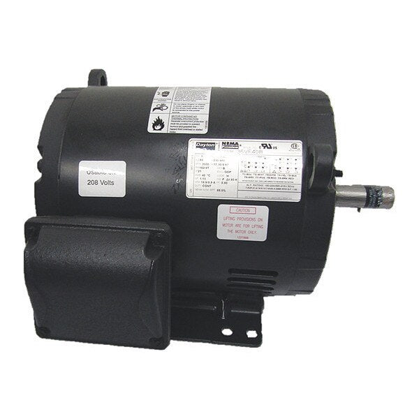 3-Phase General Purpose Motor, 7 1/2 HP, 182/4T Frame, 230/460V AC Voltage, 3,500 Nameplate RPM