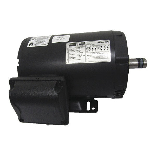 3-Phase General Purpose Motor, 2 HP, 143/5TC Frame, 230/460V AC Voltage, 1,740 Nameplate RPM