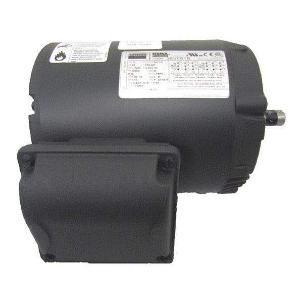 3-Phase General Purpose Motor, 1 HP, 56C Frame, 230/460V AC Voltage, 3,520 Nameplate RPM