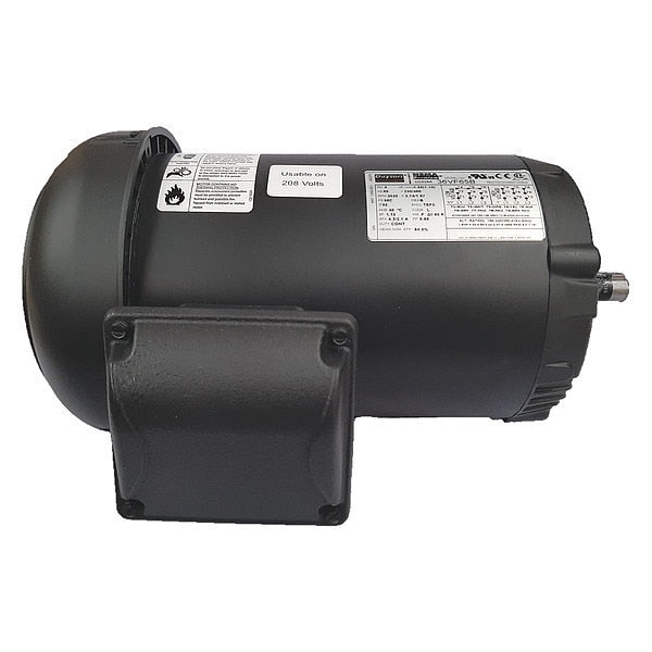 3-Phase General Purpose Motor, 1 1/2 HP, 56C Frame, 230/460V AC Voltage, 3,470 Nameplate RPM