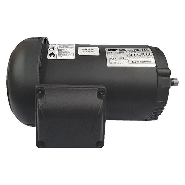3-Phase General Purpose Motor, 1 1/2 HP, 56C Frame, 230/460V AC Voltage, 1,750 Nameplate RPM