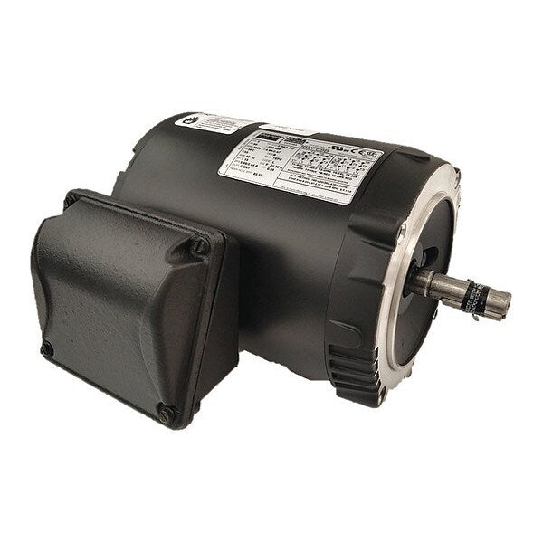 3-Phase General Purpose Motor, 2 HP, 56C Frame, 230/460V AC Voltage, 3,480 Nameplate RPM