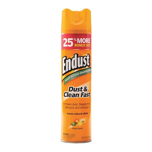 Endust, Dust/Clean Spray, Ctrs, 12.5 oz, PK6