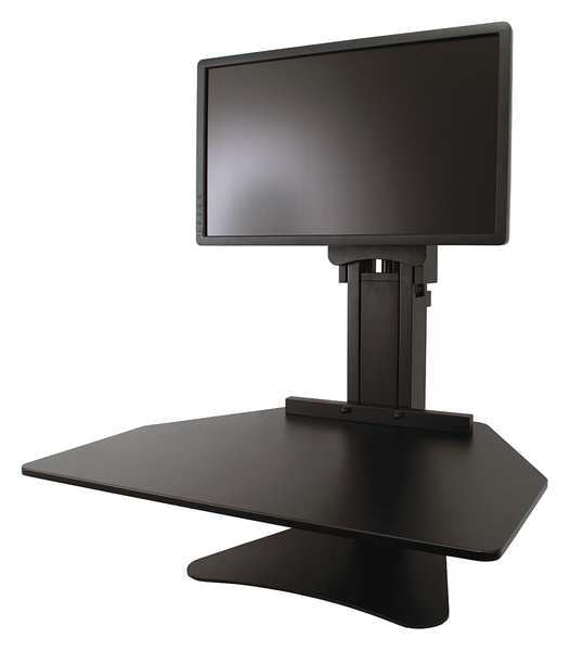 Sit-Stand Desk Converter, Includes Steel Base & Desk Surface