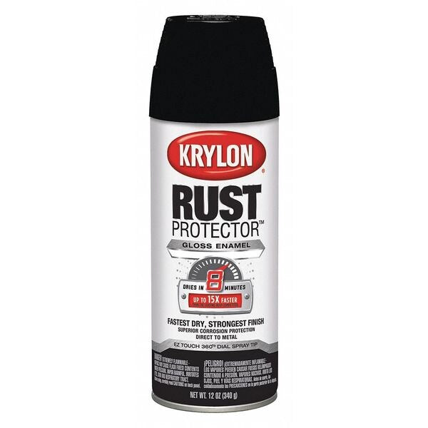 Rust Preventative Spray Paint, Classic Gray, Gloss, 12 oz.